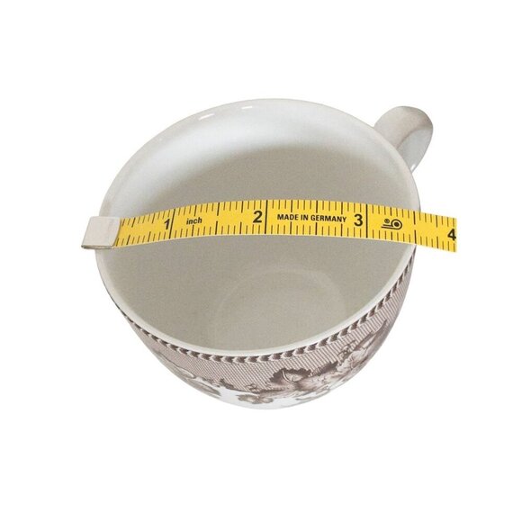 Spode Westbourne Williams-Sonoma Exclusive Tea Cups Set Of 4 Brown Leaf Design - Picture 4 of 10